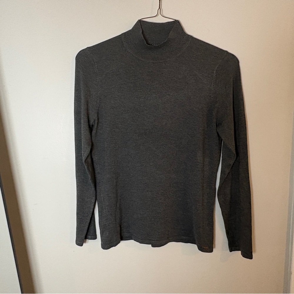 T Tahari Charcoal Knit Sweater